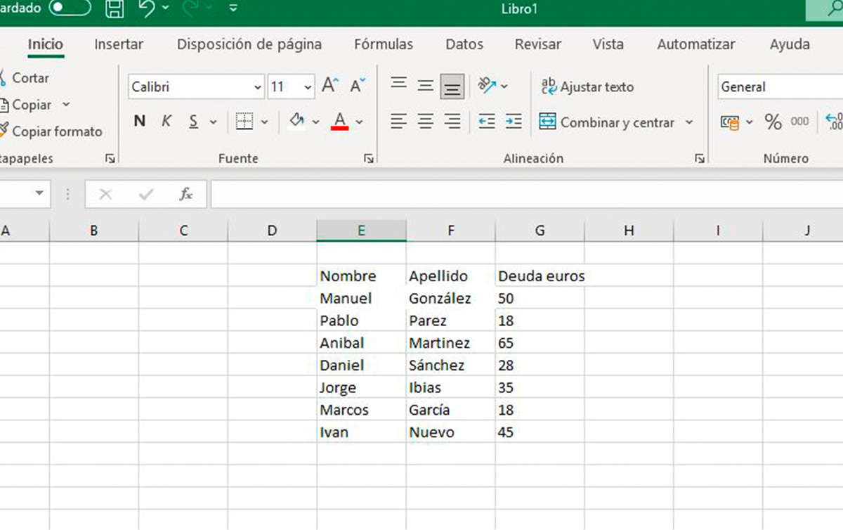 Cómo hacer una hoja de cálculo en Excel paso a paso